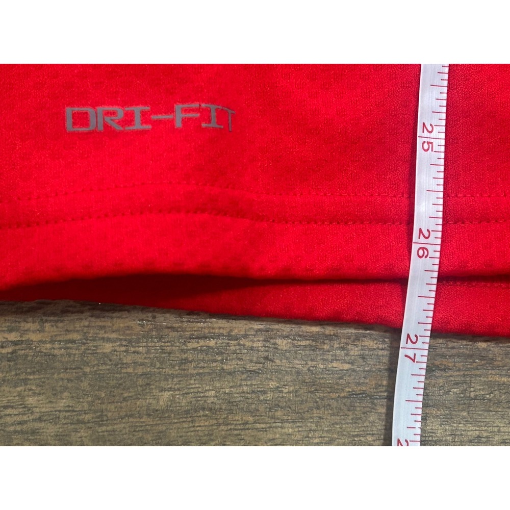 Nike Rhodes College Lynx 1/4 Zip Red Mens Dri Fit Training Jacket M53181 - Picture 5 of 8